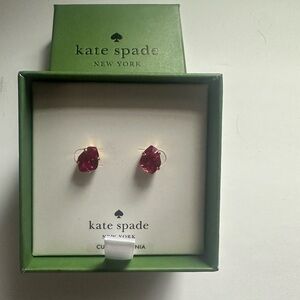 Kate Spade Ruby Red Stud Earrings